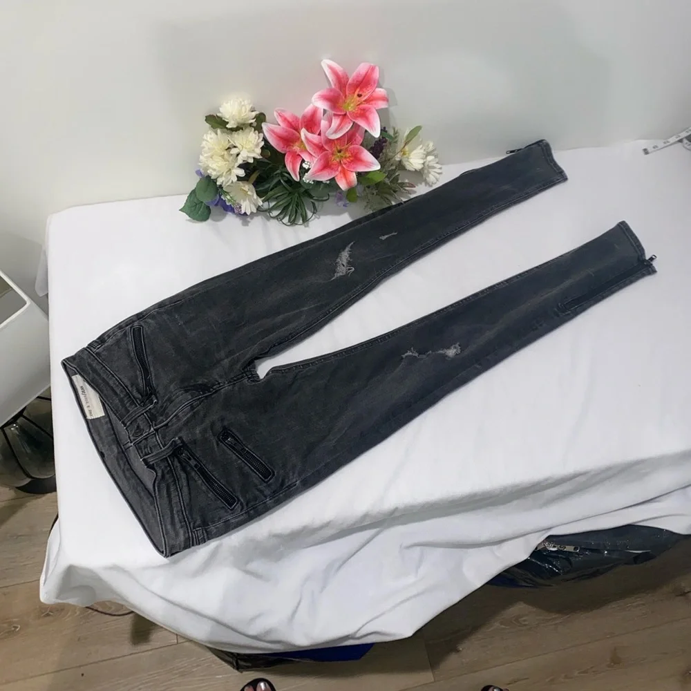 rag & bone Charcoal Skinny Jeans - Picture 6 of 6